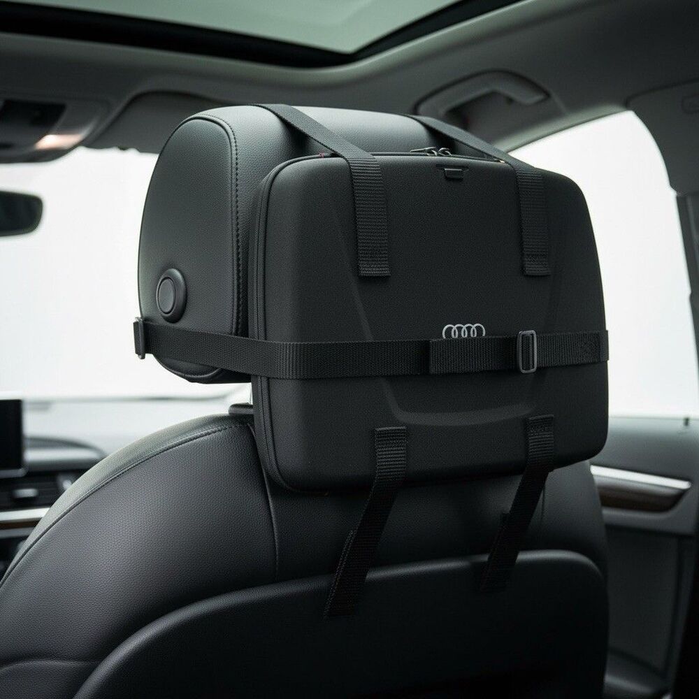 AUDI REAR SEAT BACK HEAD REST STORAGE BAG 000061102D